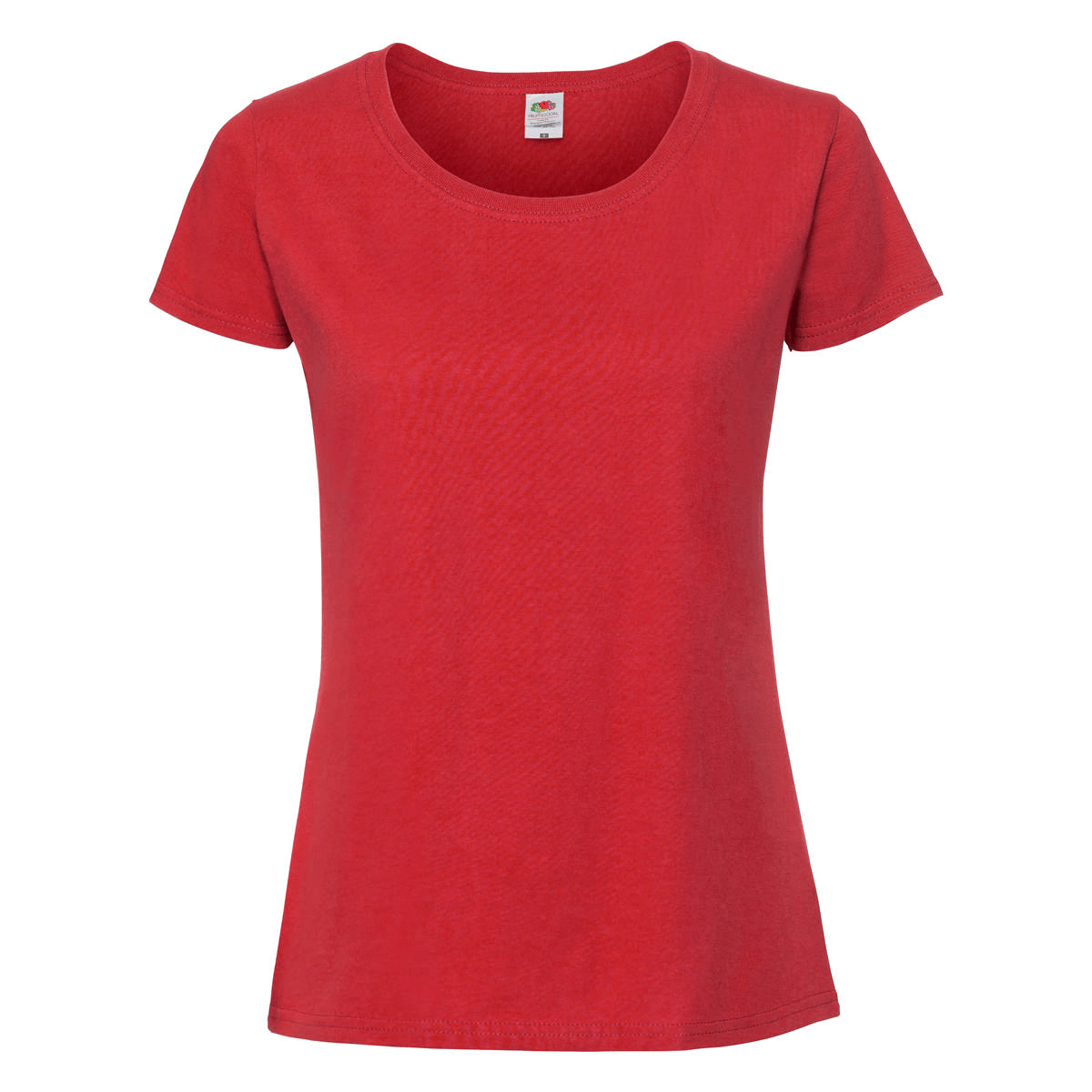 Fruit of the Loom Damen Iconic 195 T-Shirt in Rot