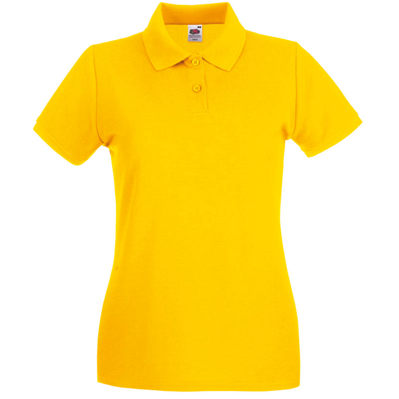 Fruit of the Loom Damen Premium Polo in Sonnenblumengelb
