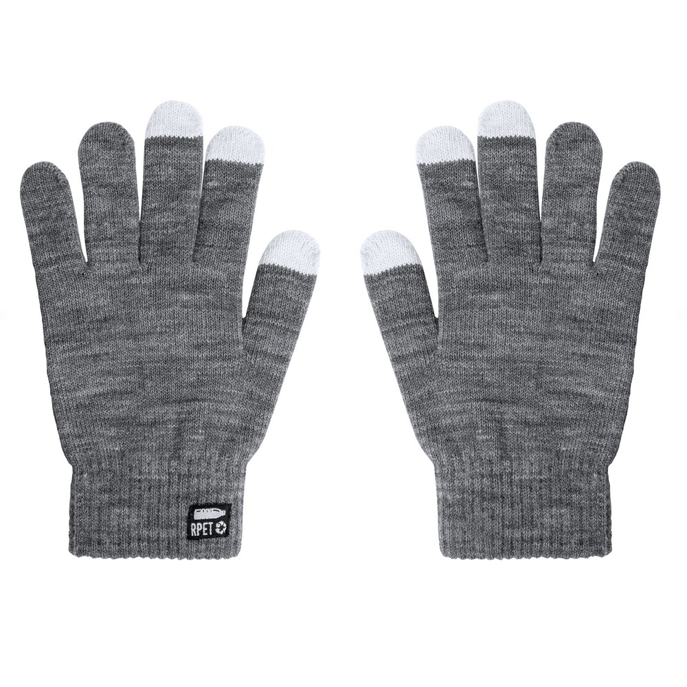 Handschuhe aus RPET in Grau, Ansicht 4