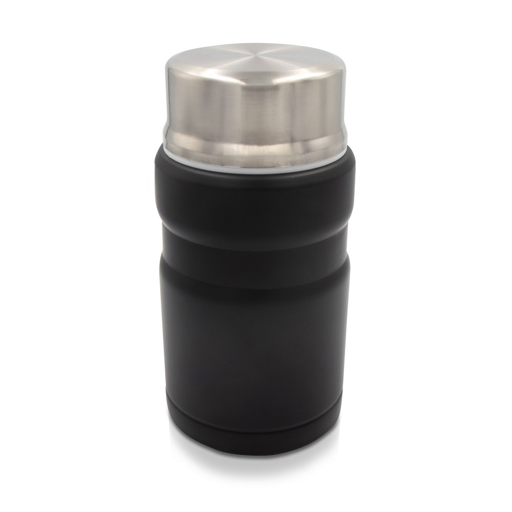 Air Gifts Thermobehälter 650 ml, Klapplöffel | Jonathan in Schwarz, Ansicht 6