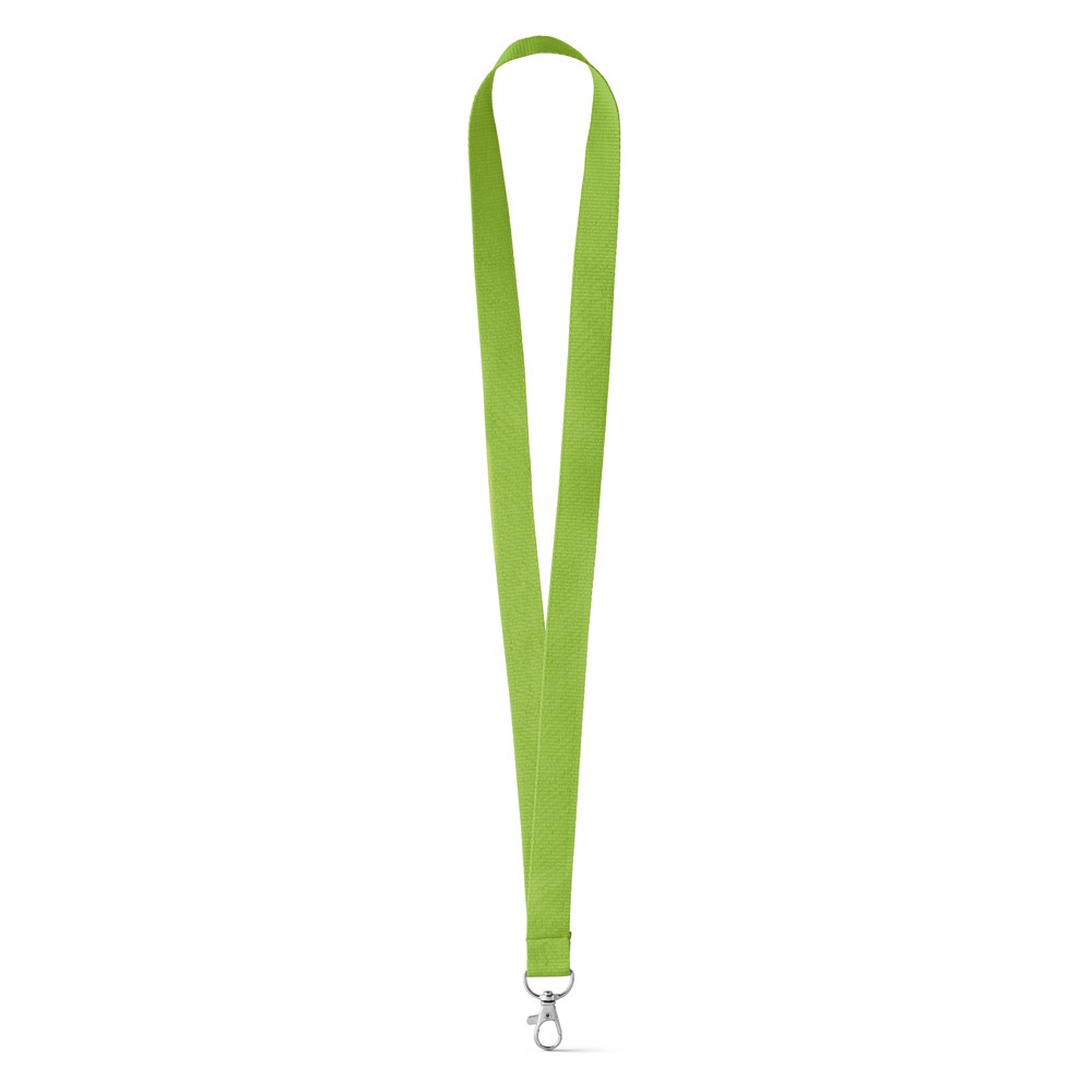 Lanyard aus Polyester mit 20mm Breite | Lariat – Hellgrün, Ansicht 2