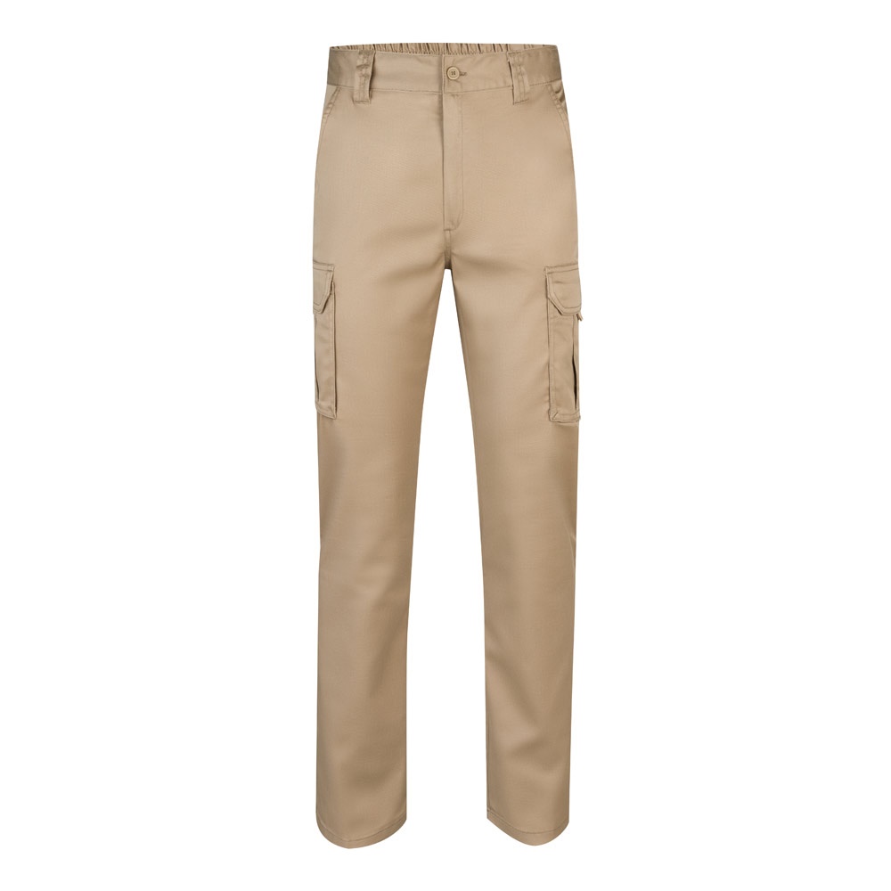 Multi-Pocket-Stretchhose (240 g/m²) aus Baumwolle (46 %), EME (38 %) und Polyester (16 %) | VL Lugh – Naturhell