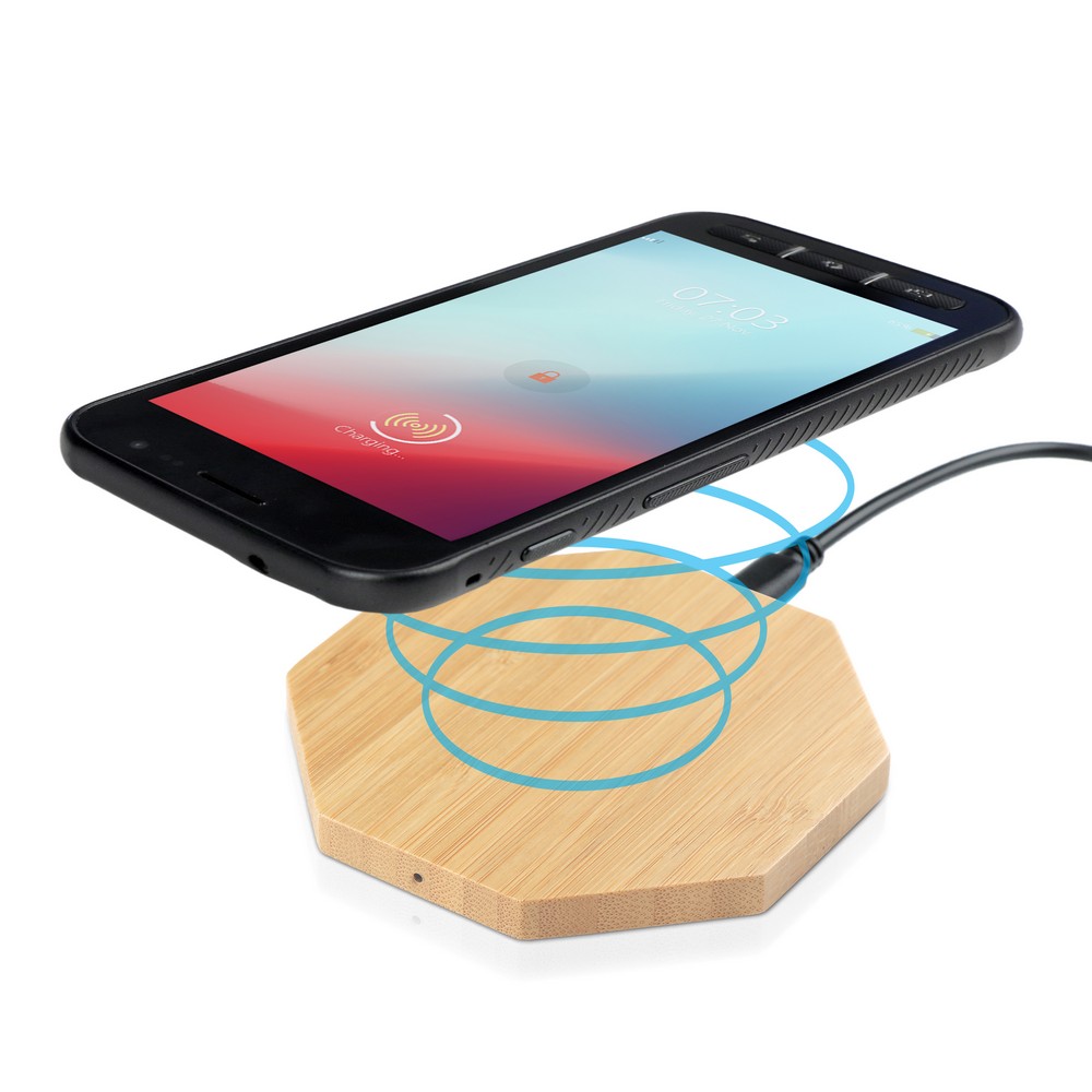 Bamboo Wireless Ladegerät 5W | Matilda in Neutral, Ansicht 4