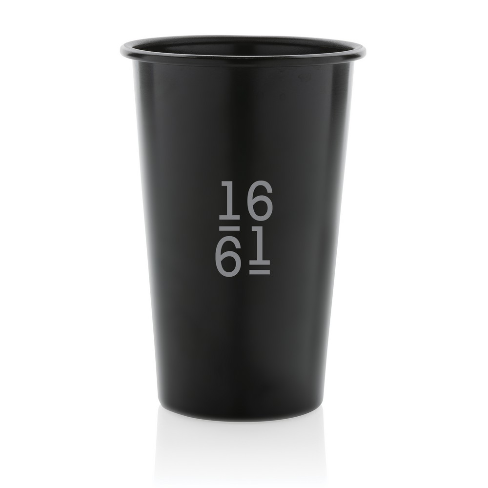 Alo Leight-Weight-Becher aus RCS recyceltem Aluminium 450ml in Schwarz, Ansicht 3