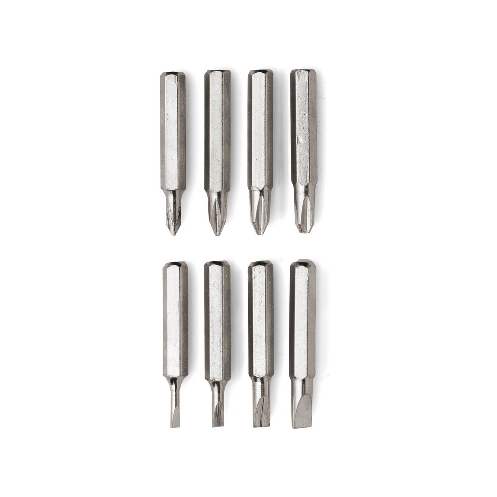 Werkzeugset, Schraubendreher, 8 Bit, 3 LED-Taschenlampe in Grau, Ansicht 3