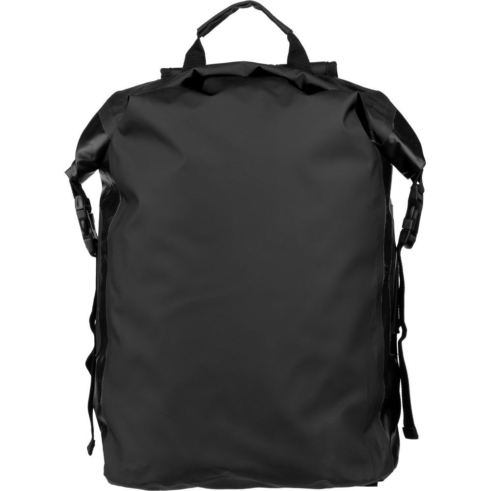 Aufrollbarer Rucksack, wasserdicht in Schwarz