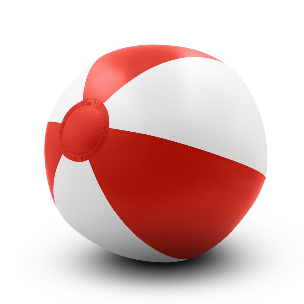 Strandball, aufblasbar in Rot