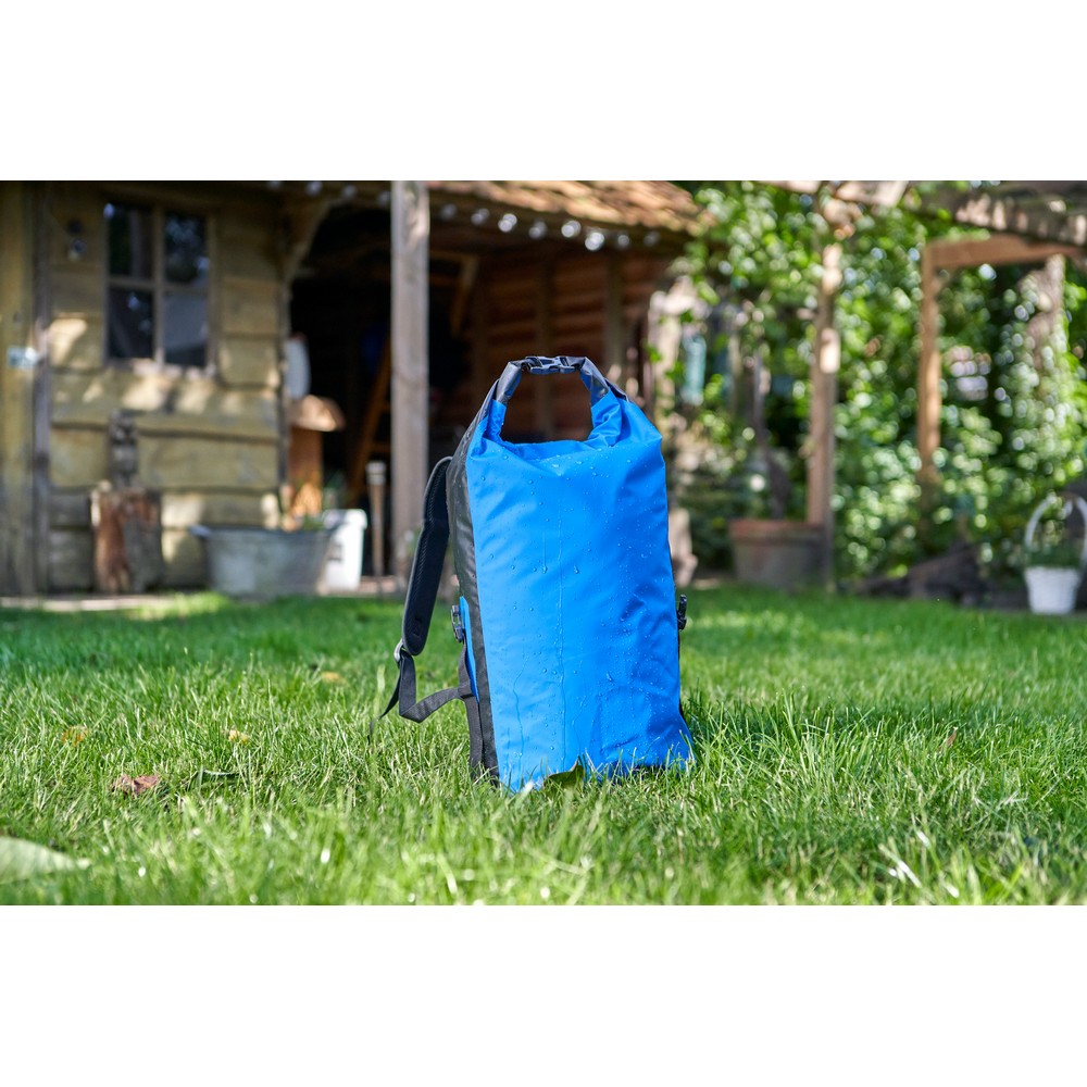 Aufrollbarer Rucksack, wasserdicht in Himmelblau, Ansicht 2
