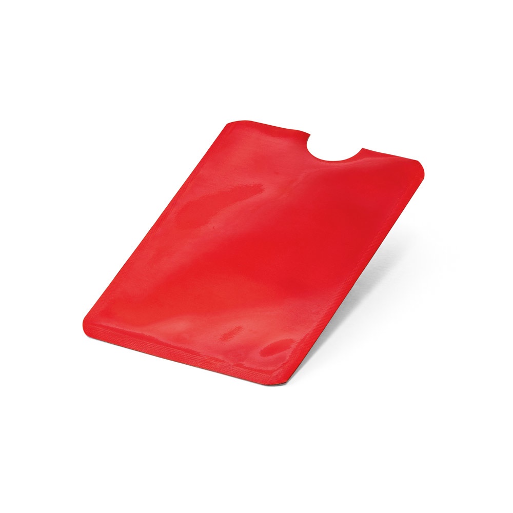 Kartenhalter aus Aluminium mit RFID-Sperre | Meitner – Rot