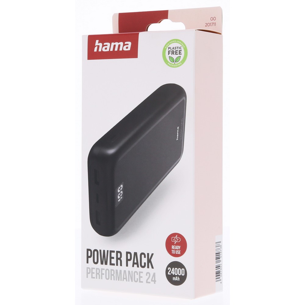 Powerbank 24000 mAh Hama Power Pack Performance in Schwarz, Ansicht 10