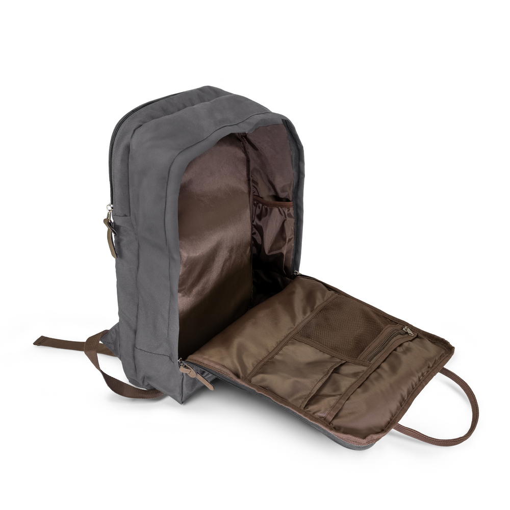 B'RIGHT Laptop-Rucksack 15,6", aus RPET | Finlay in Grau, Ansicht 4