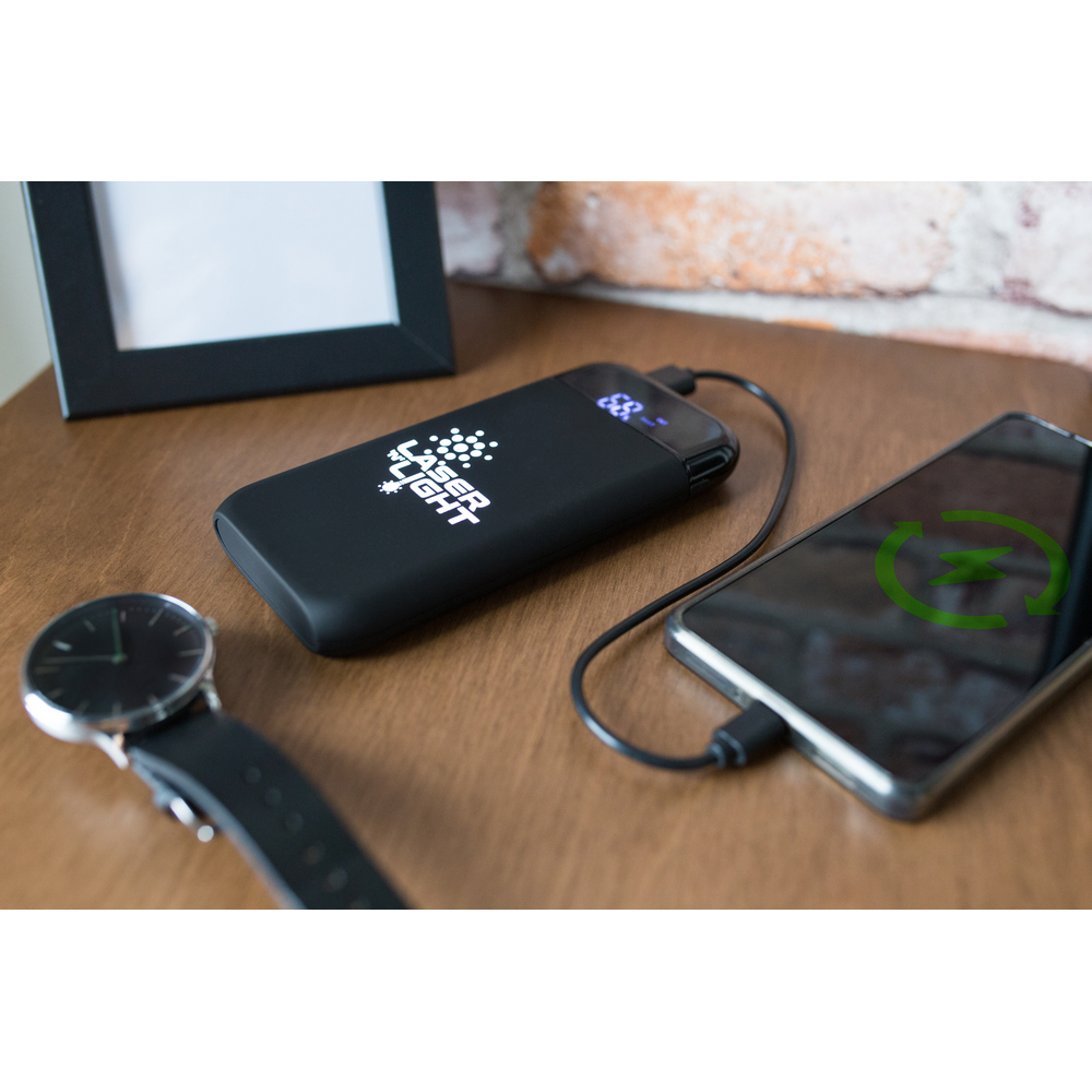 Exclusive Collection Powerbank 10 000 mAh, Wireless Ladegerät 5W-15W | Cory in Schwarz, Ansicht 8