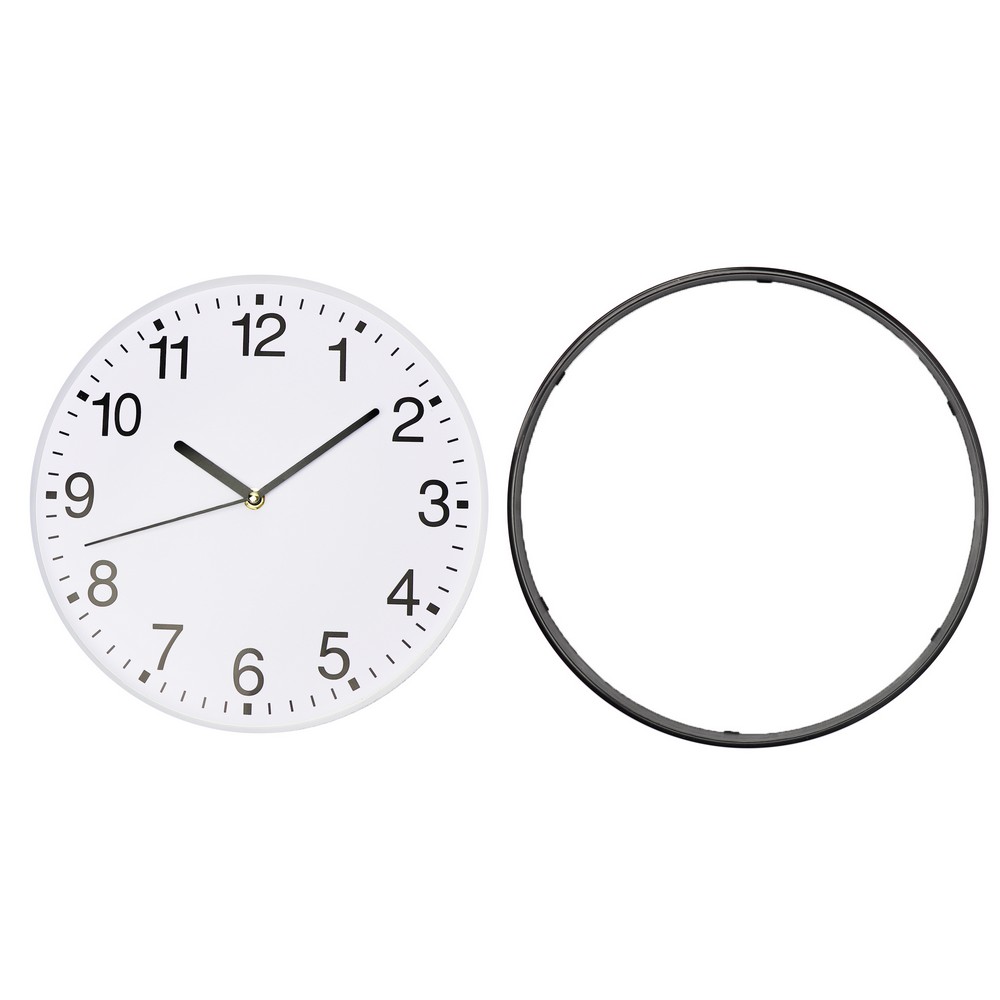 Wanduhr | Nix in Schwarz, Ansicht 2