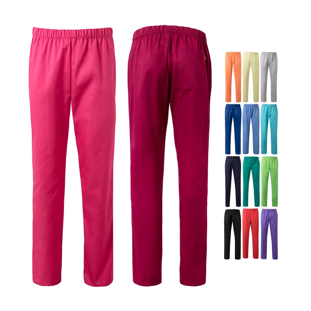 Hosen aus Twill (190g/m²), aus Baumwolle (35%) und Polyester (65%) | VL Aphrodite – Rosa, Ansicht 2