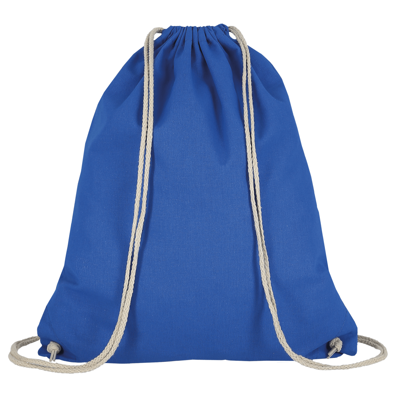 Turnbeutel aus Baumwolle in Royalblau