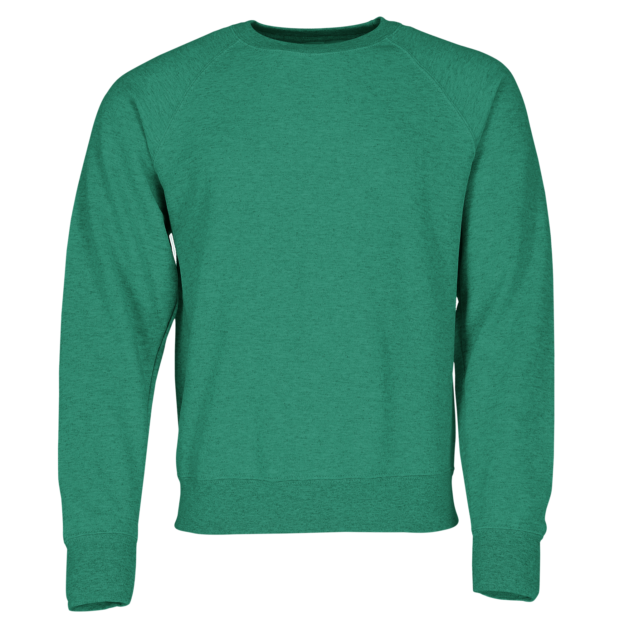 Fruit of the Loom Classic Raglan Sweat in Retro Grün meliert