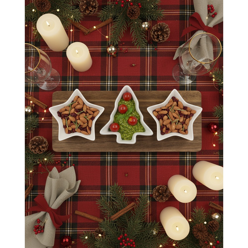 Weihnachts-Dip-Set in Weiß, Ansicht 2