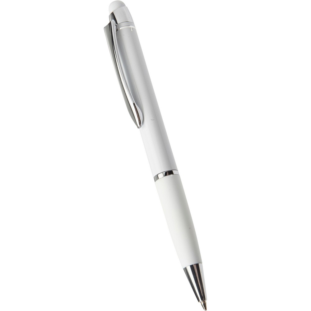 Kugelschreiber mit Touch-Pen in Weiß, Ansicht 4