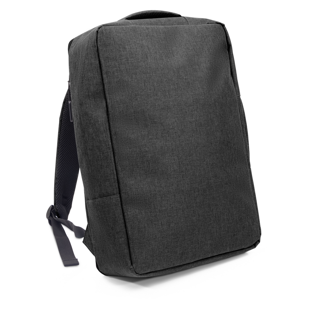 RPET Rucksack, Laptoptasche 15,6" | Tahir in Schwarz, Ansicht 3