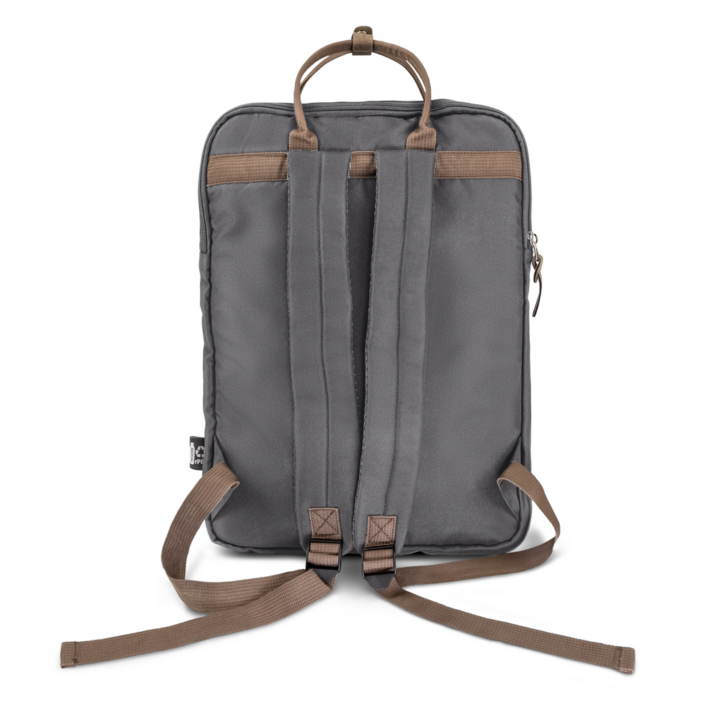 B'RIGHT Laptop-Rucksack 15,6", aus RPET | Finlay in Grau, Ansicht 6