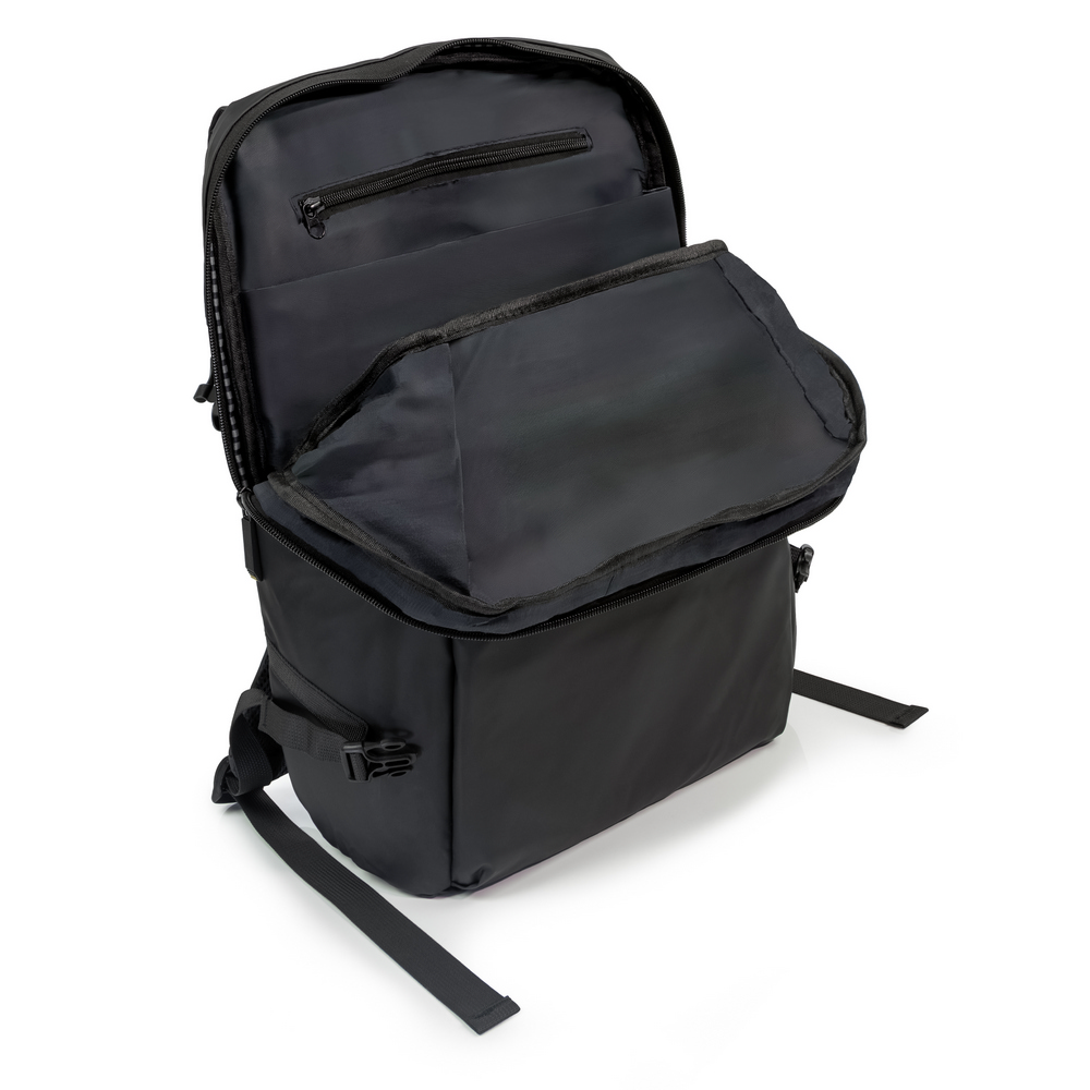 Laptop-Rucksack 15,6" Air Gifts 2 in 1, Gürteltasche | Chaundrise in Schwarz, Ansicht 6