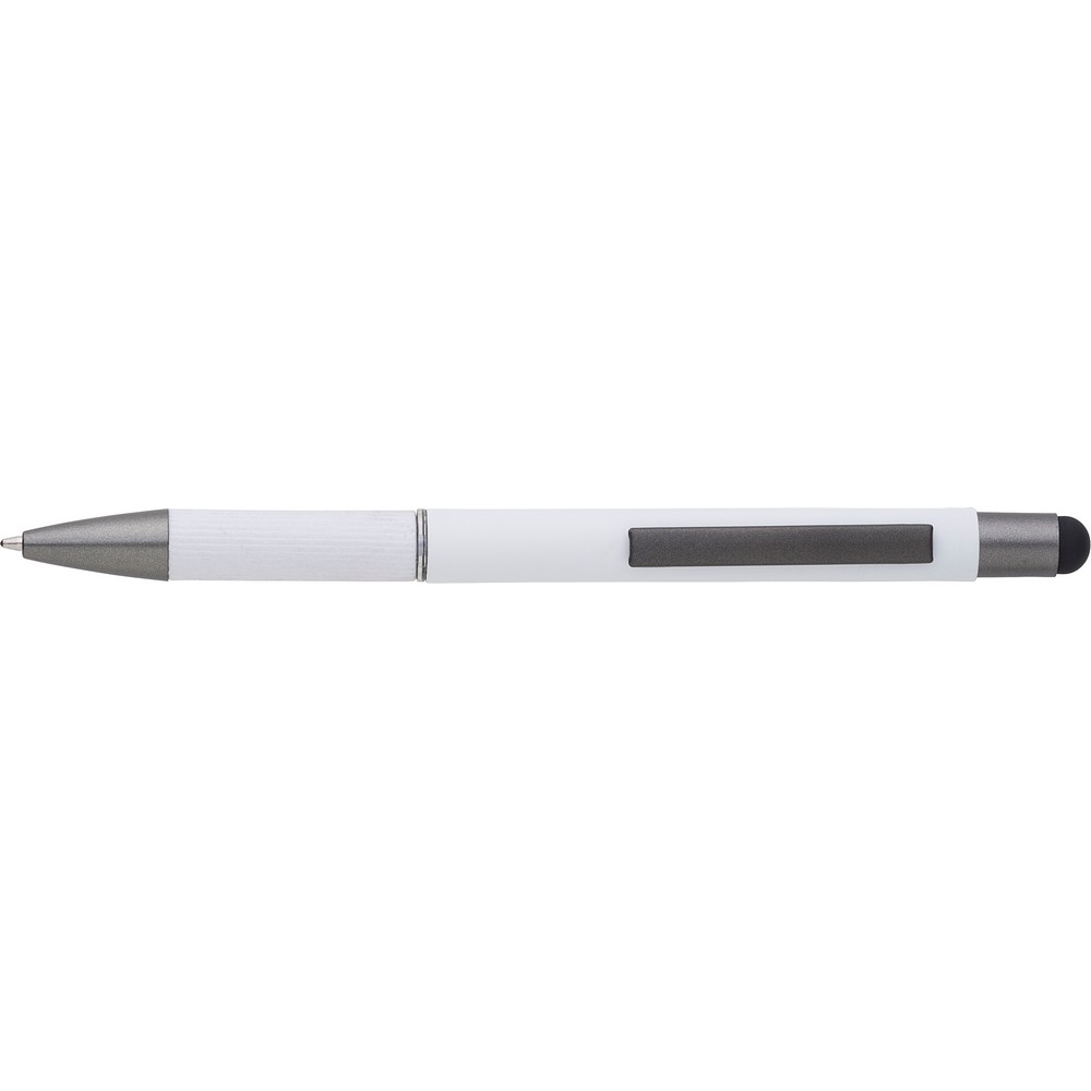 Kugelschreiber mit Touch-Pen in Weiß, Ansicht 4