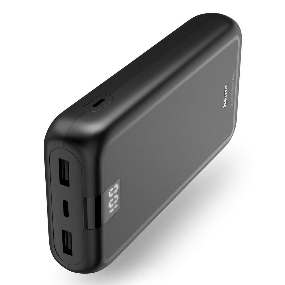 Powerbank 24000 mAh Hama Power Pack Performance in Schwarz, Ansicht 2