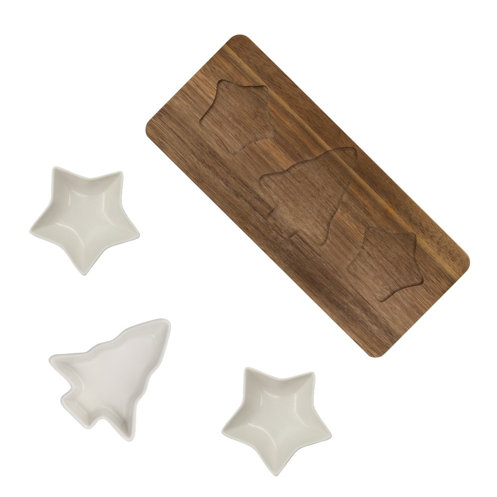 Weihnachts-Dip-Set in Weiß, Ansicht 3