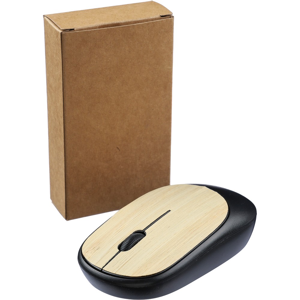Kabellose Computermaus in Schwarz, Ansicht 2