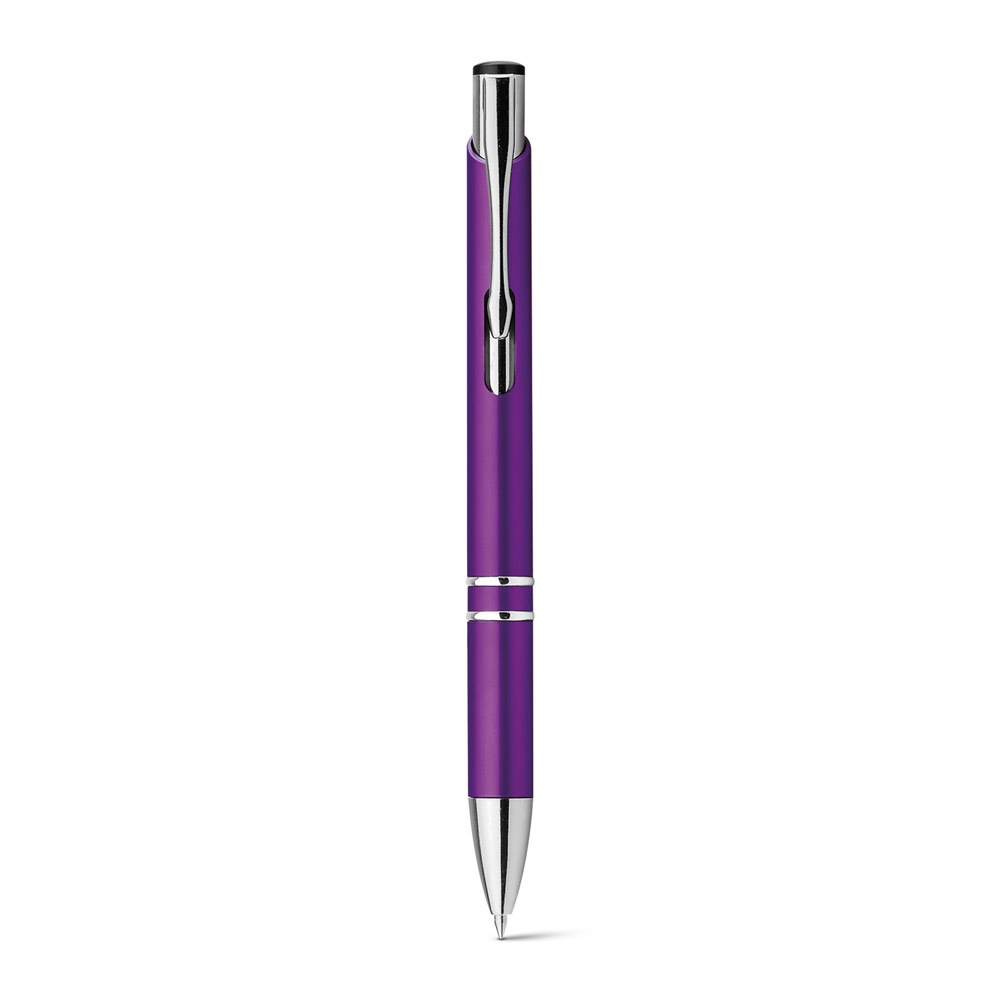 Kugelschreiber aus ABS mit Metallclip | Beta Plastic – Violett, Ansicht 2
