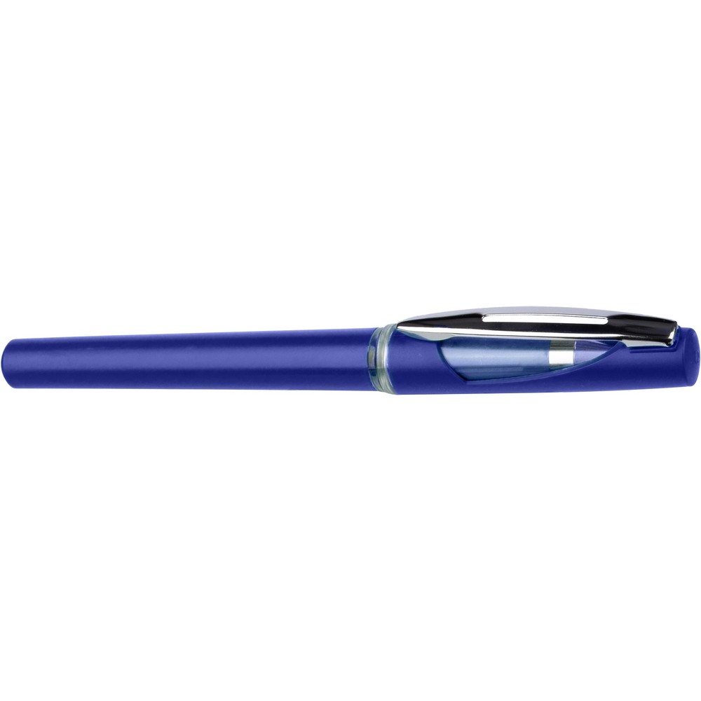 Gelkugelschreiber mit Verschluss in 7 Farben in Himmelblau, Ansicht 6