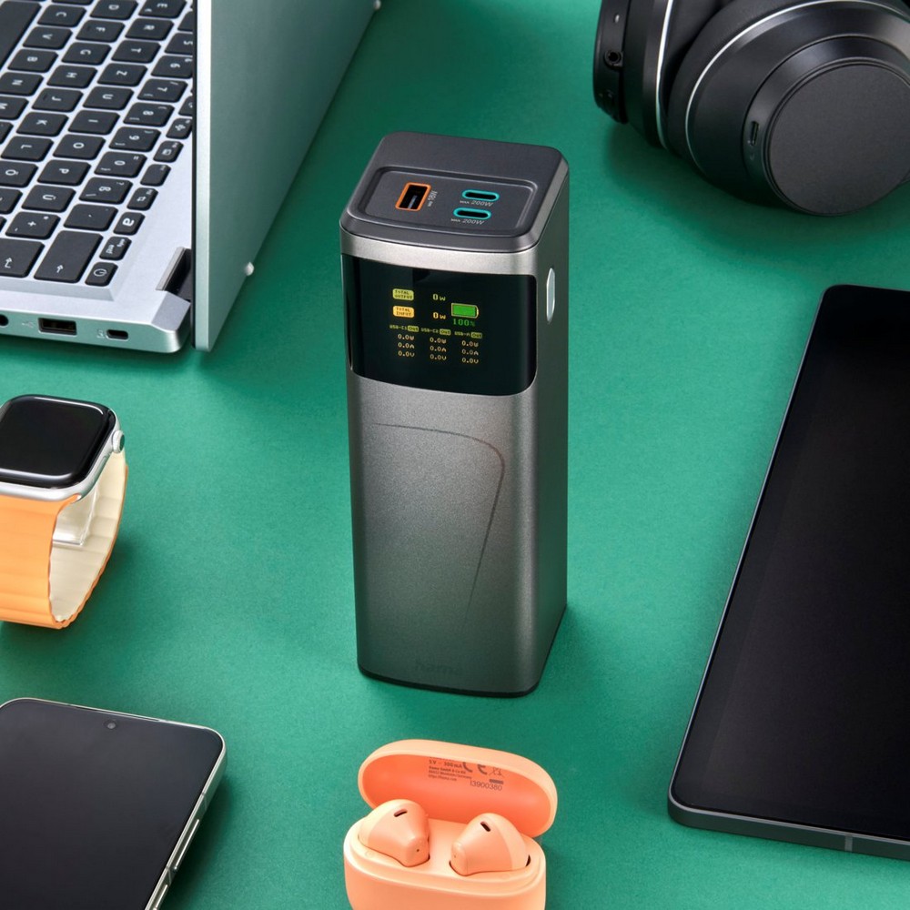 Powerbank 24000 mAh Hama High Power 200 W in Graphit, Ansicht 2