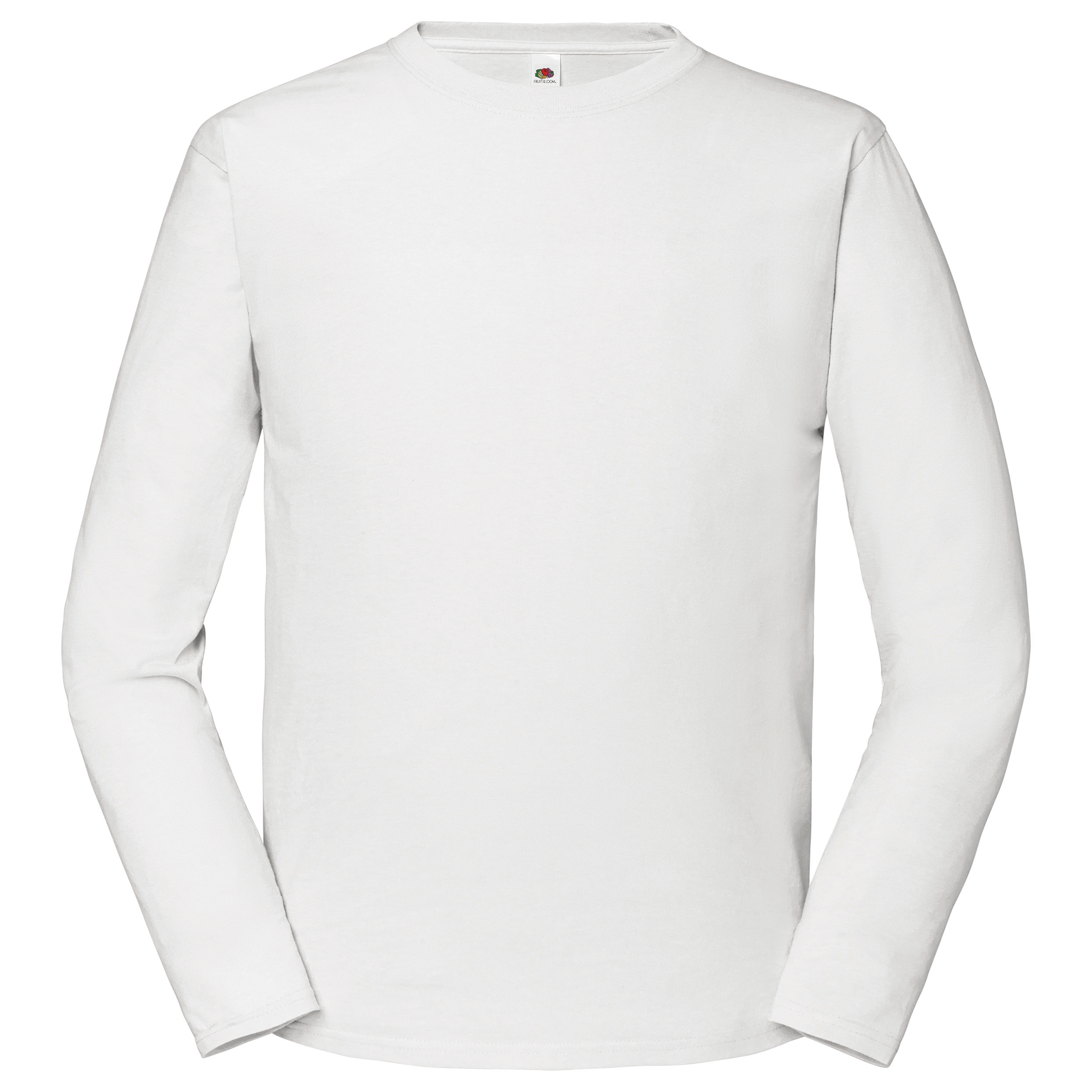 Fruit of the Loom Iconic 195 Ringspun Premium Long Sleeve T in Weiß