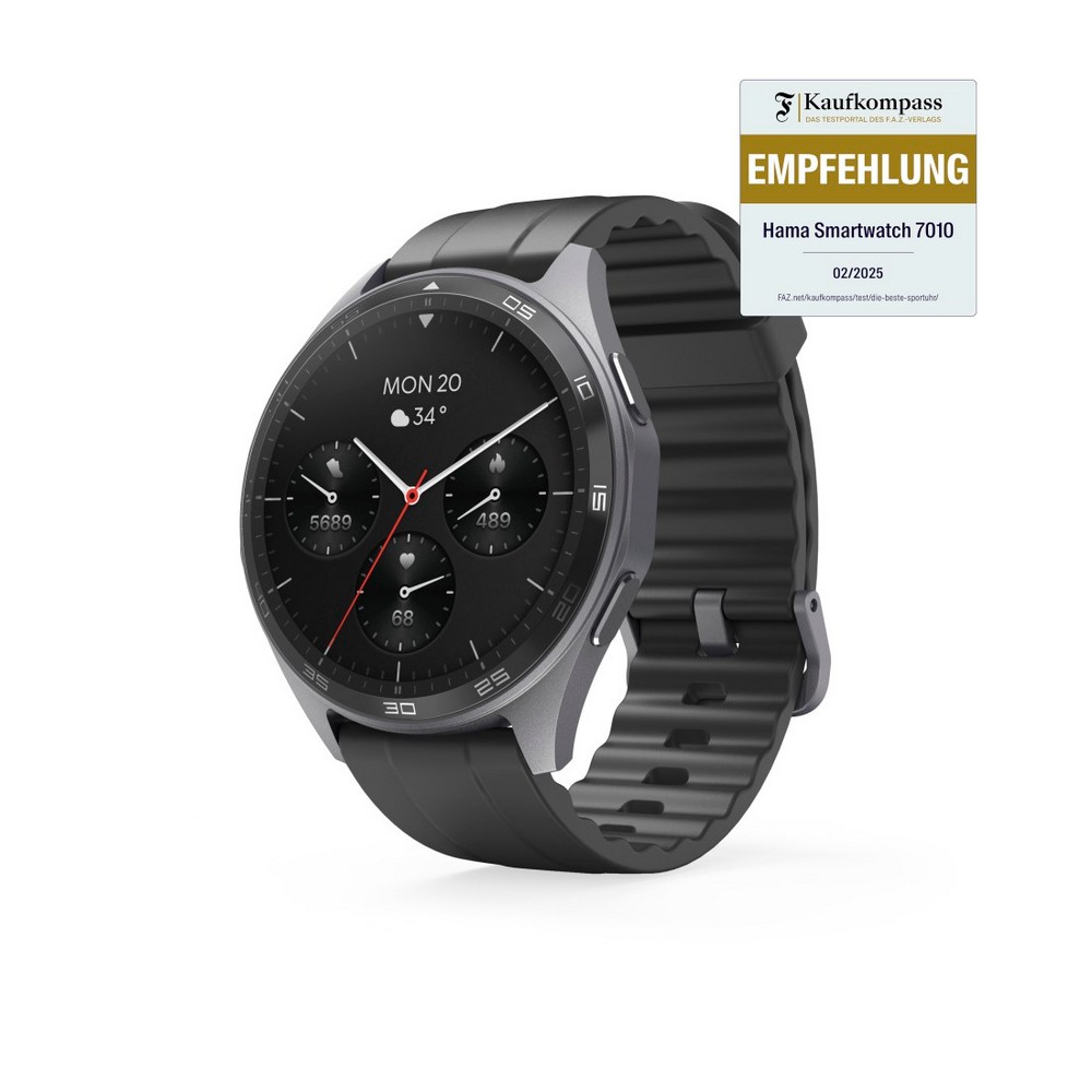 Aktivitätsmonitor Hama Smartwatch 7010 in Schwarz, Ansicht 18