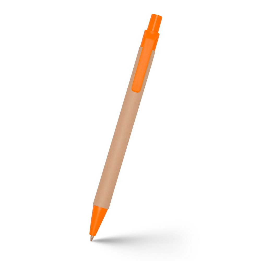 Kugelschreiber aus recyceltem Karton | Nicholas in Orange