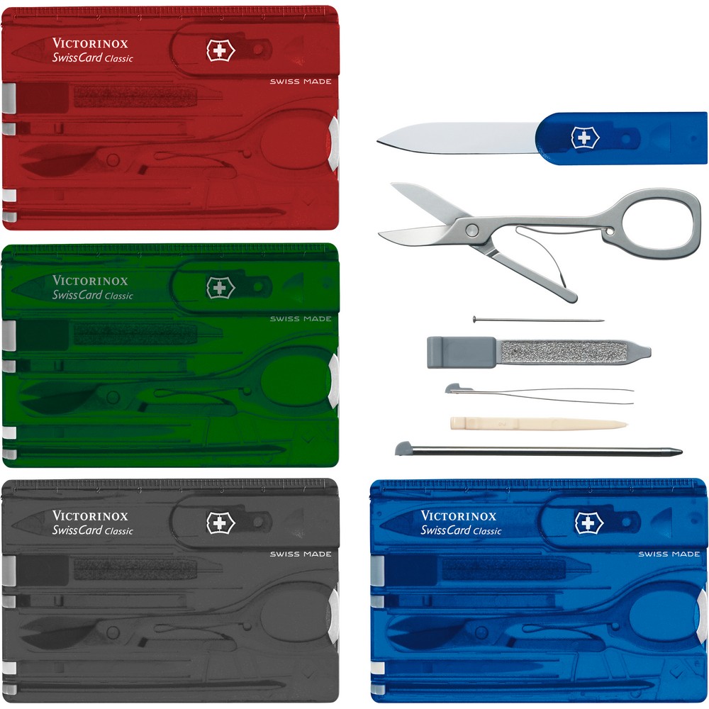 Multifunktionswerkzeug Victorinox SwissCard Classic in Blau, Ansicht 4