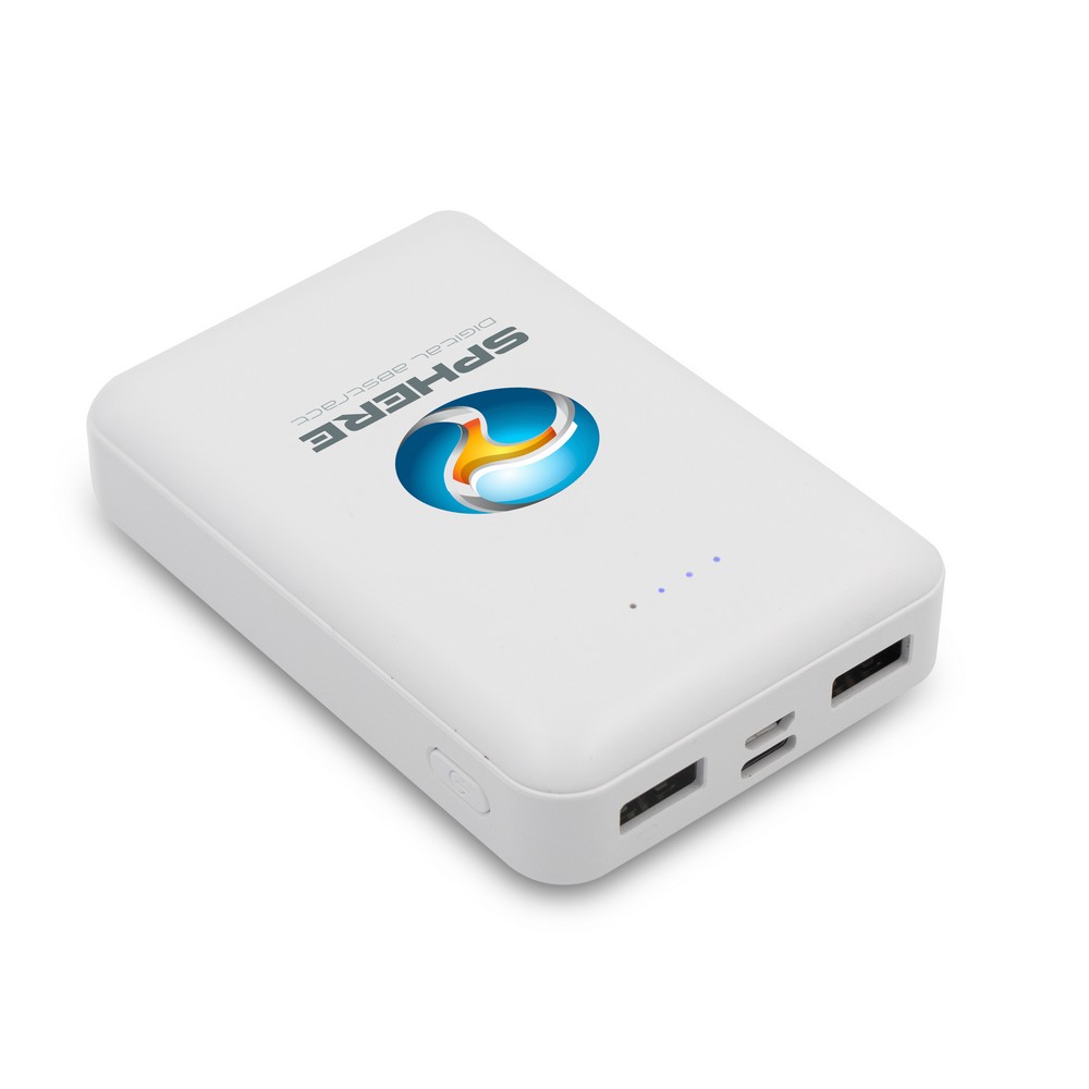 Powerbank 10000 mAh | Hart in Weiß, Ansicht 9