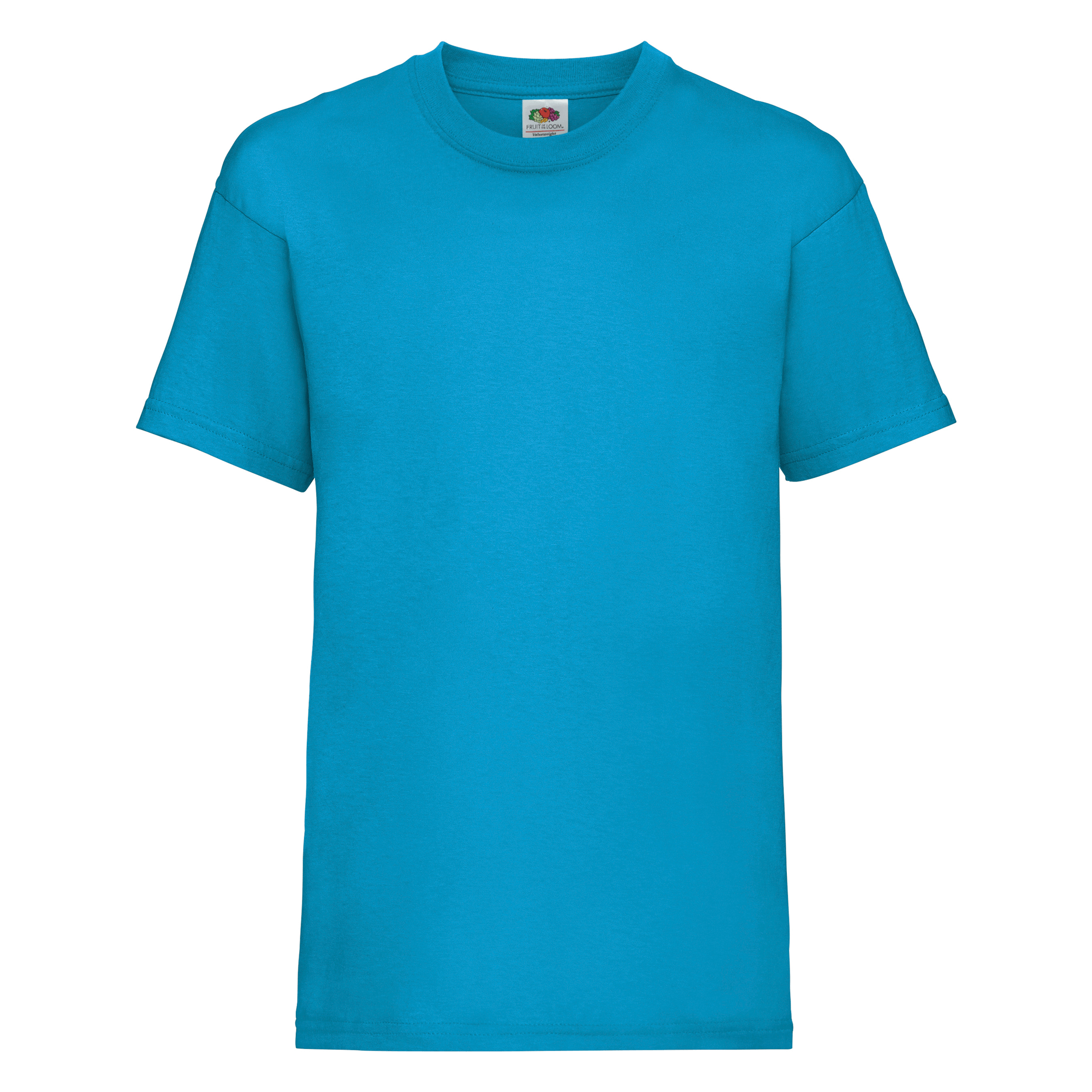 Fruit of the Loom Kinder Valueweight T-Shirt in Azurblau