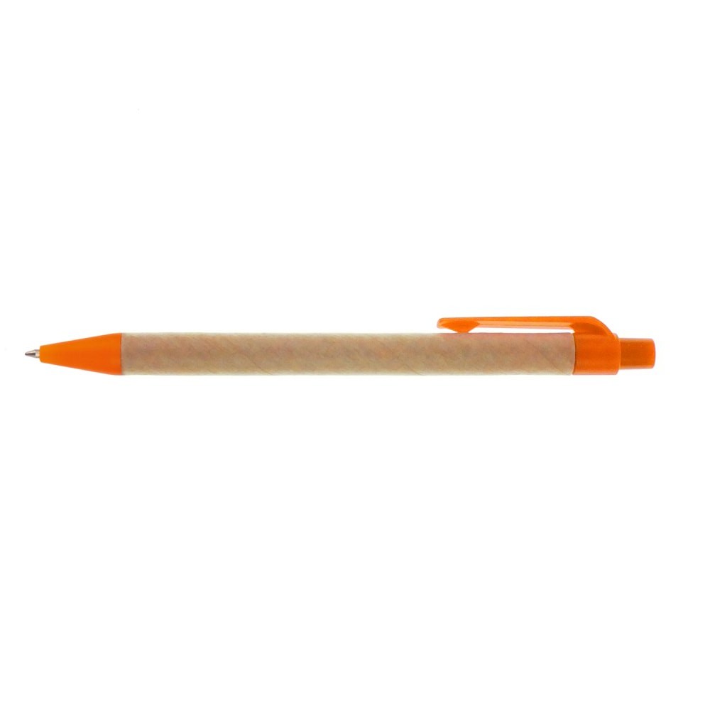 Kugelschreiber aus recyceltem Karton | Nicholas in Orange, Ansicht 2