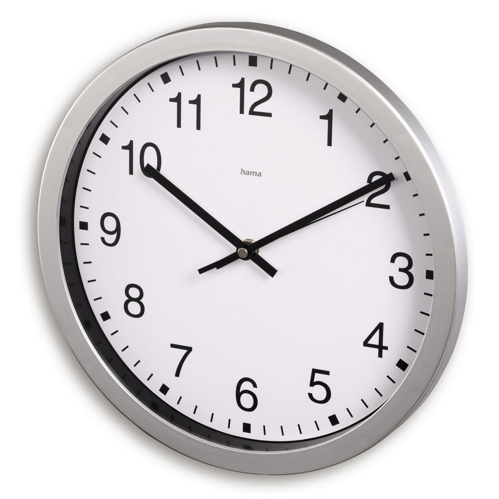 Wanduhr Hama Mallorca in Silber