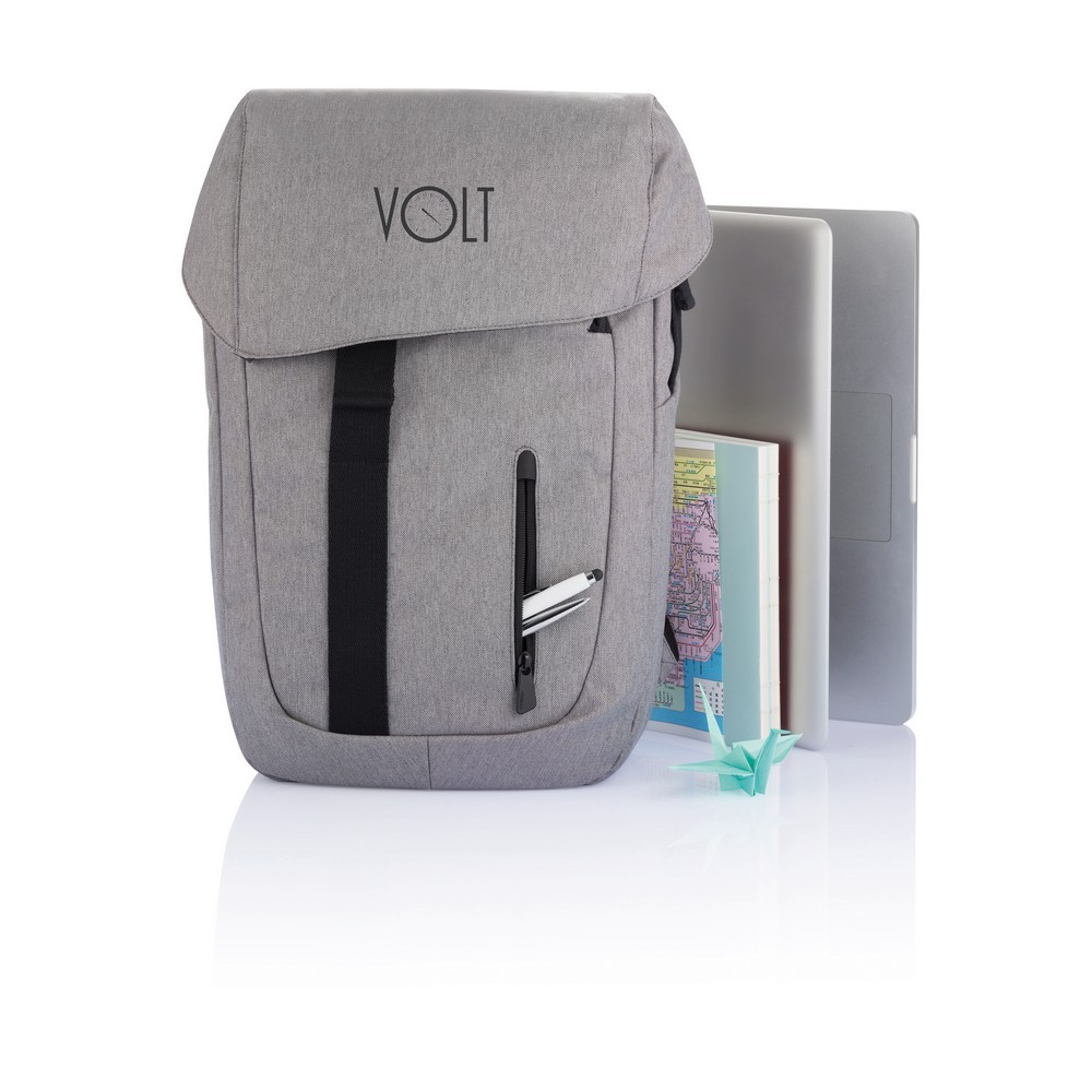Osaka-Rucksack in Grau, Ansicht 15