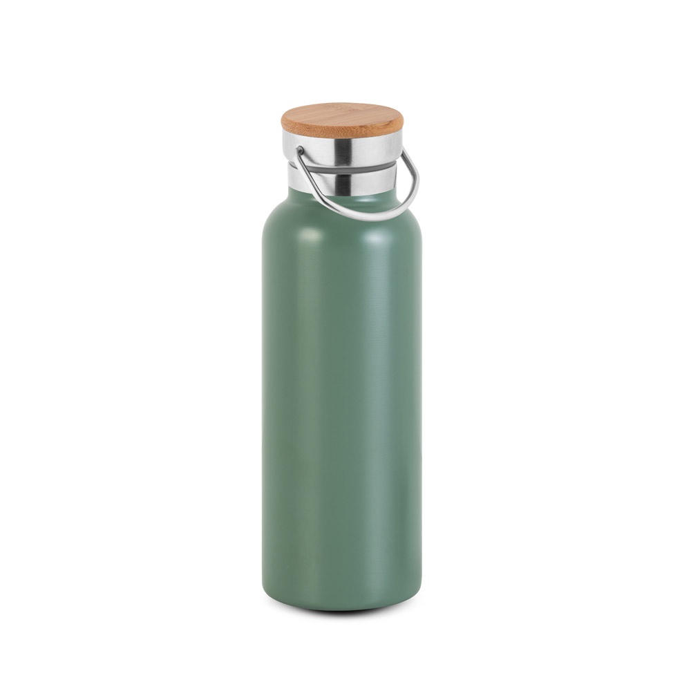Trinkflasche aus Edelstahl (36% recycelt) (570 mL), doppelwandig und vakuumisoliert | Ragnar – Khaki