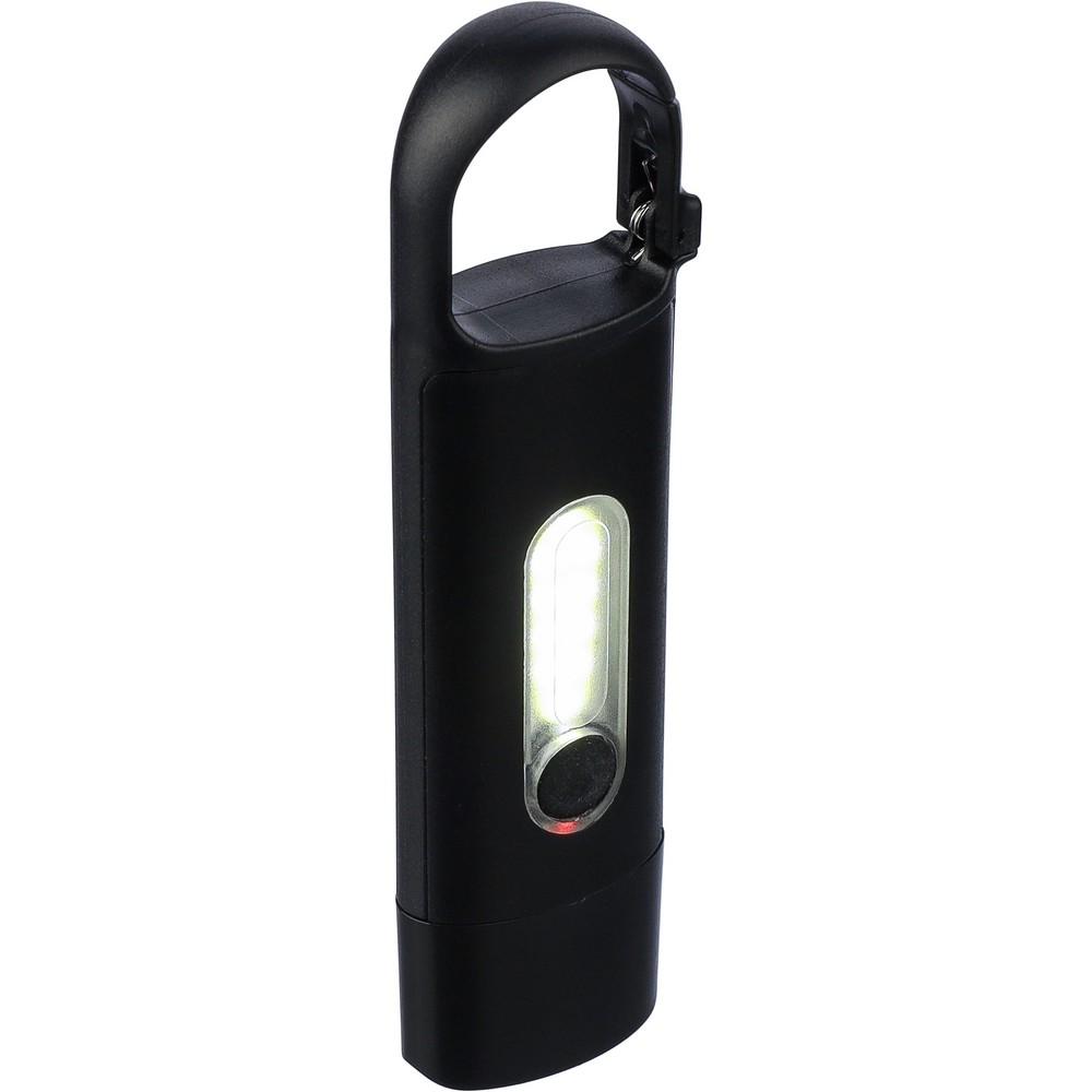 Schlüsselanhänger, Mini-Taschenlampe in Schwarz, Ansicht 3