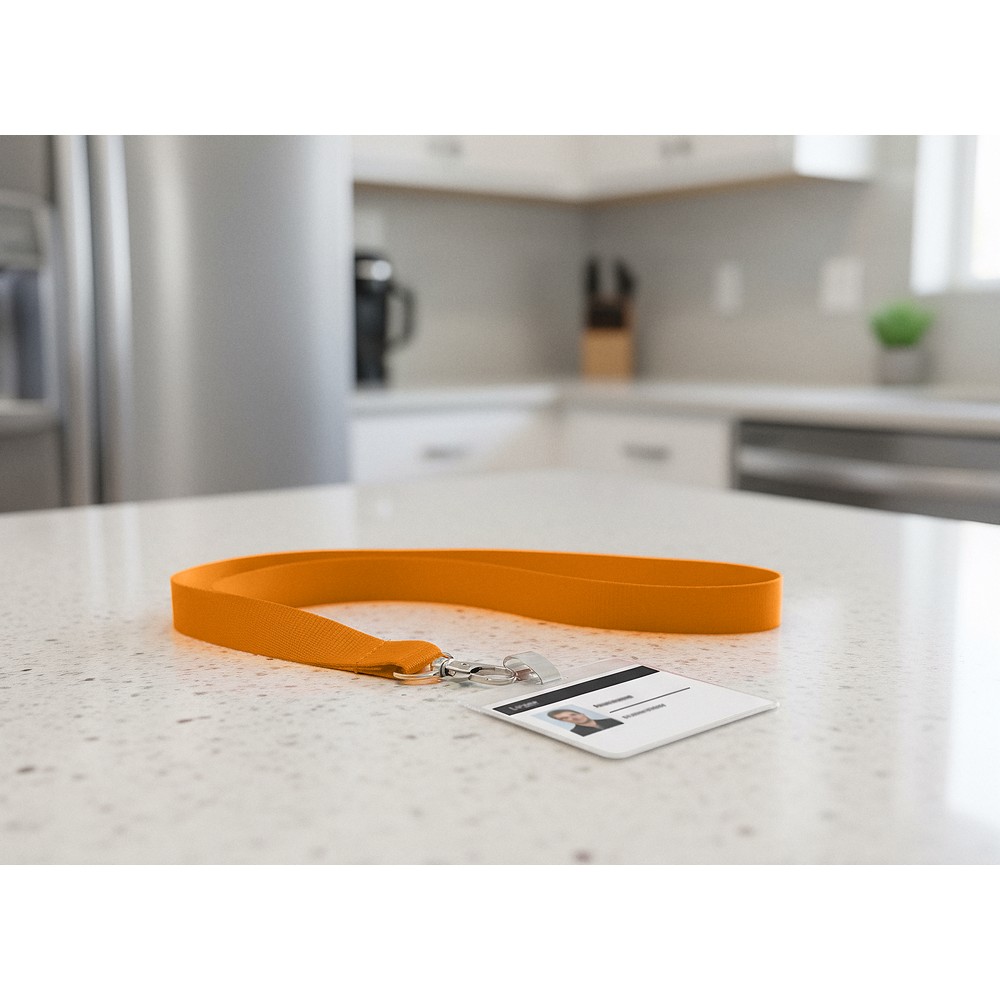 Lanyard mit Karabinerhaken | Hulda in Orange, Ansicht 2