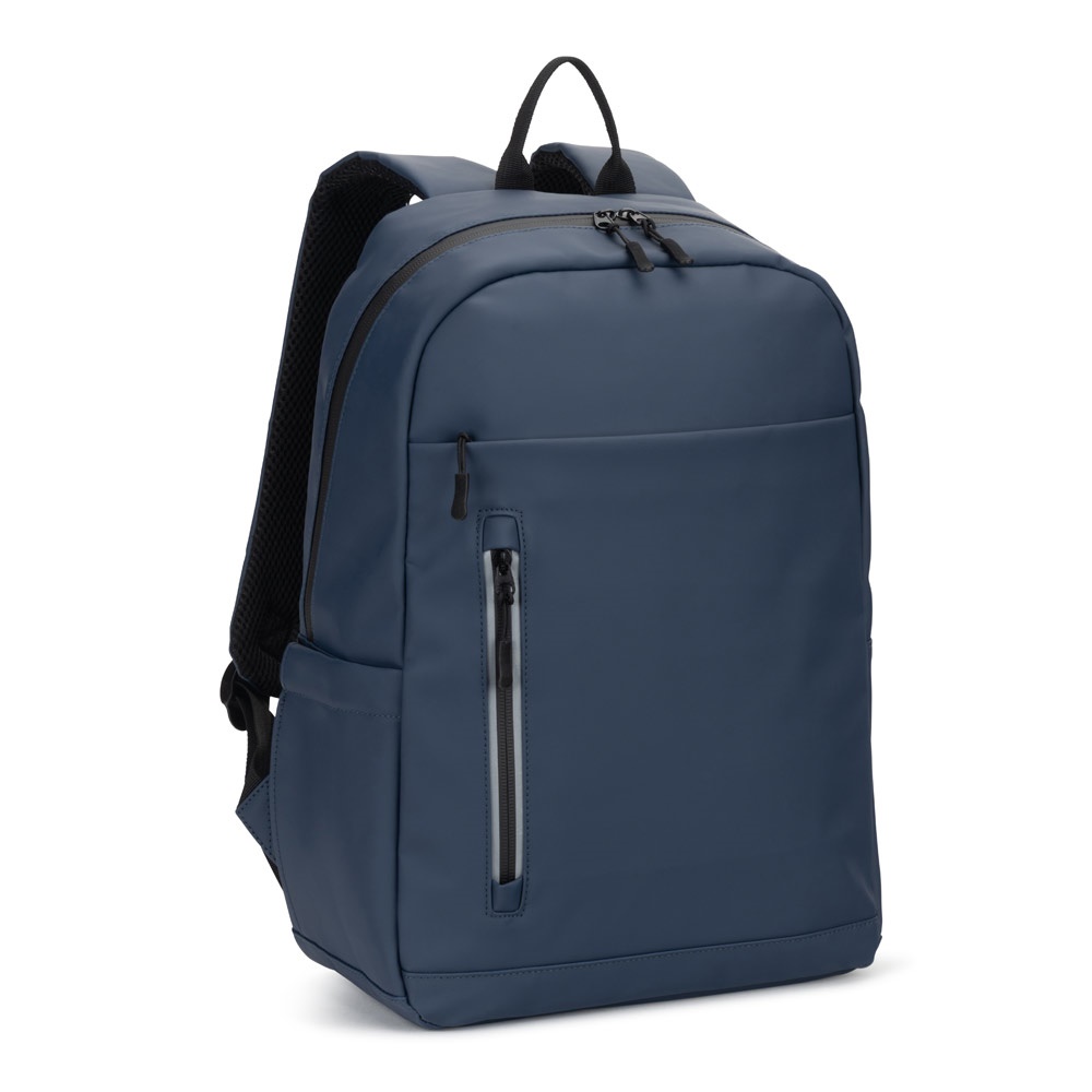 Laptop-Rucksack (16") aus PU | Noumea – Blau