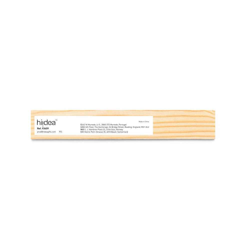 Lineal aus Kiefernholz mit 15 cm Skala | Wesley 15 – Naturhell, Ansicht 2