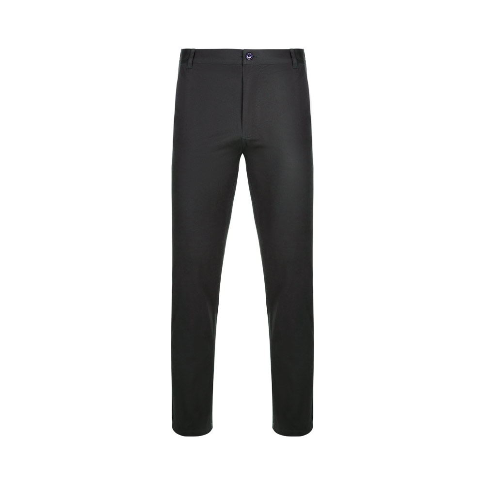 Unisex Stretch-Chinohose (260g/m²), aus Baumwolle (98%) und Elastan (2%) | VL Vishnu – Schwarz