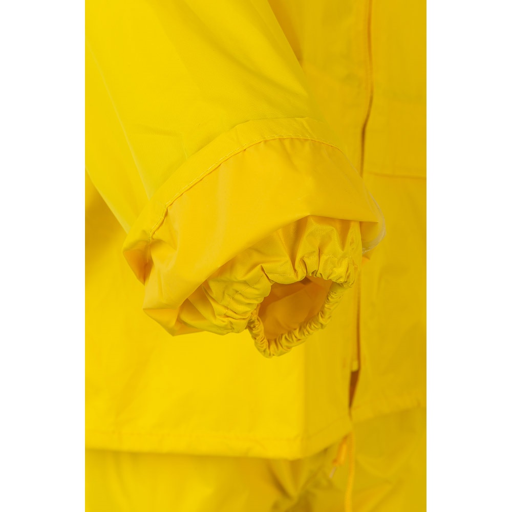 Regenanzug (225g/m²), zweiteilig aus Polyester (100%) mit PVC-Beschichtung | VL Sedna – Gelb, Ansicht 4