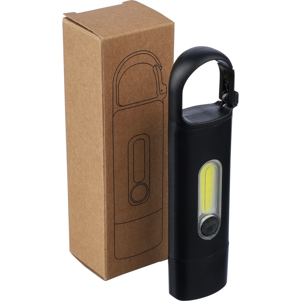 Schlüsselanhänger, Mini-Taschenlampe in Schwarz