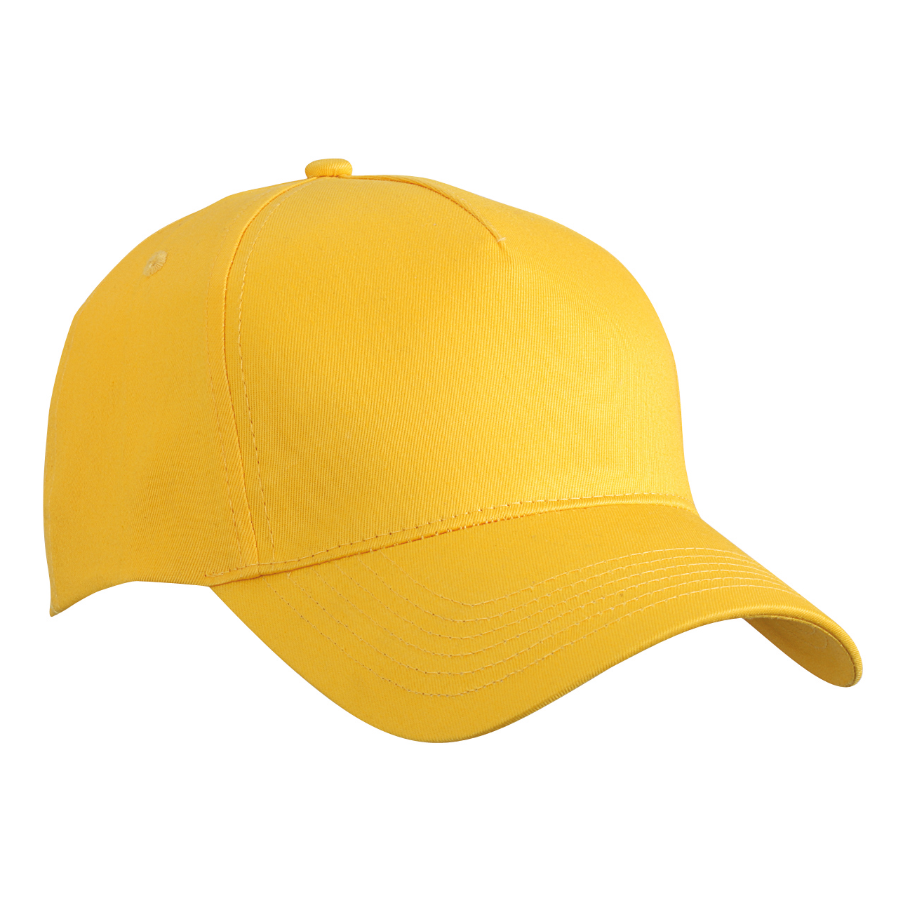 5 Panel Cap in Gelb